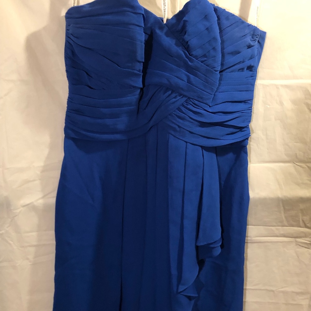 Horizon Blue strapless dress perfect for weddings/ prom/ evening out
